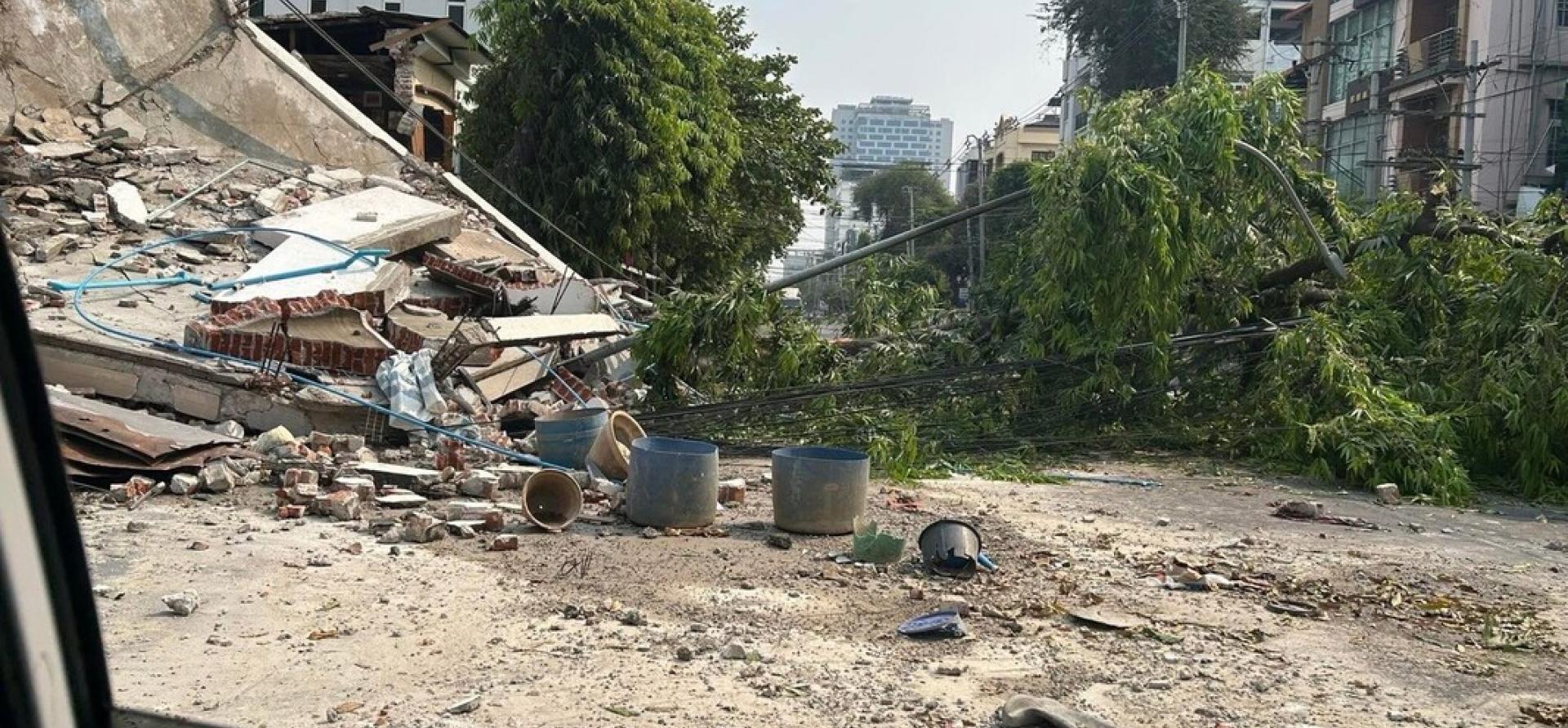 Myanmar earthquake destruction on the ground Credit Christian Aid.jpg